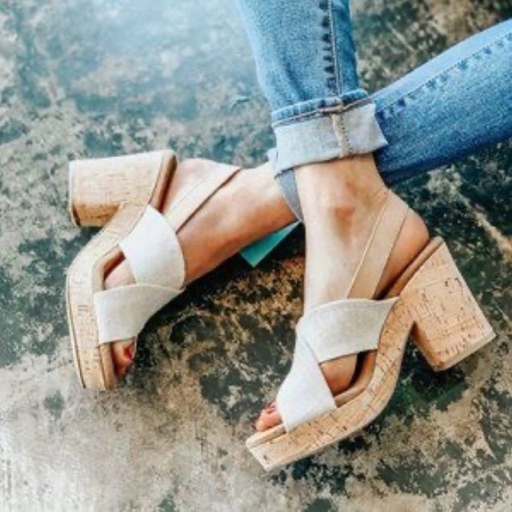 TOMS Ibiza Block Heel Sandals